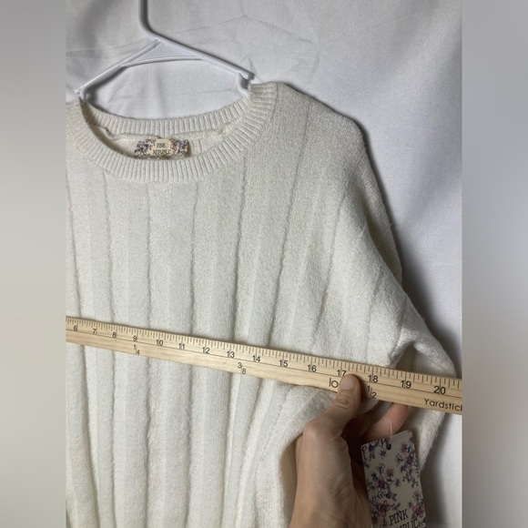 Pink Republic‎ white sweater NWT woman’s size xsmall - Picture 7 of 8
